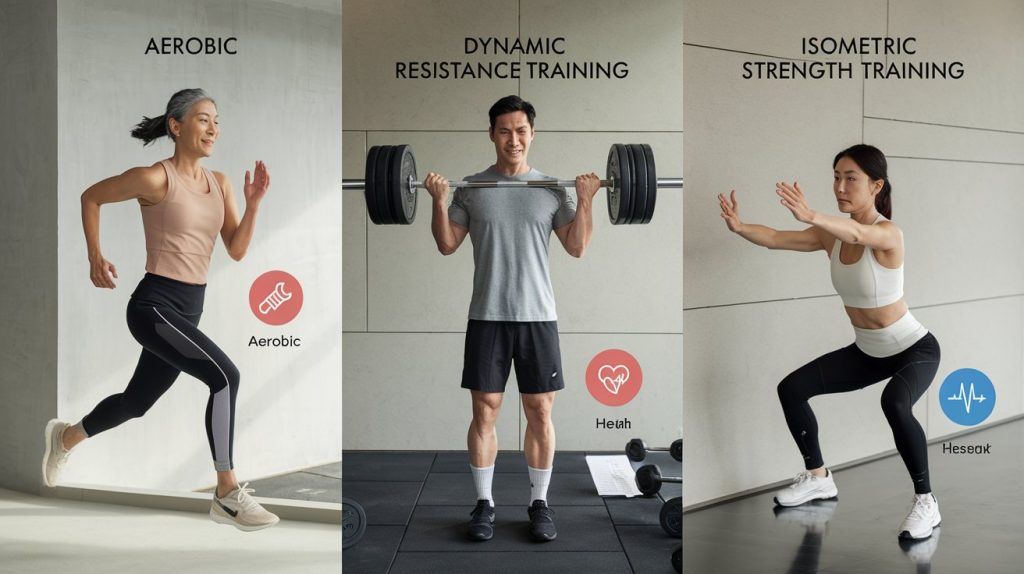 Smooth Exercises. Types Exercise for Hypertension Management: From Aerobic to Isometric Workouts